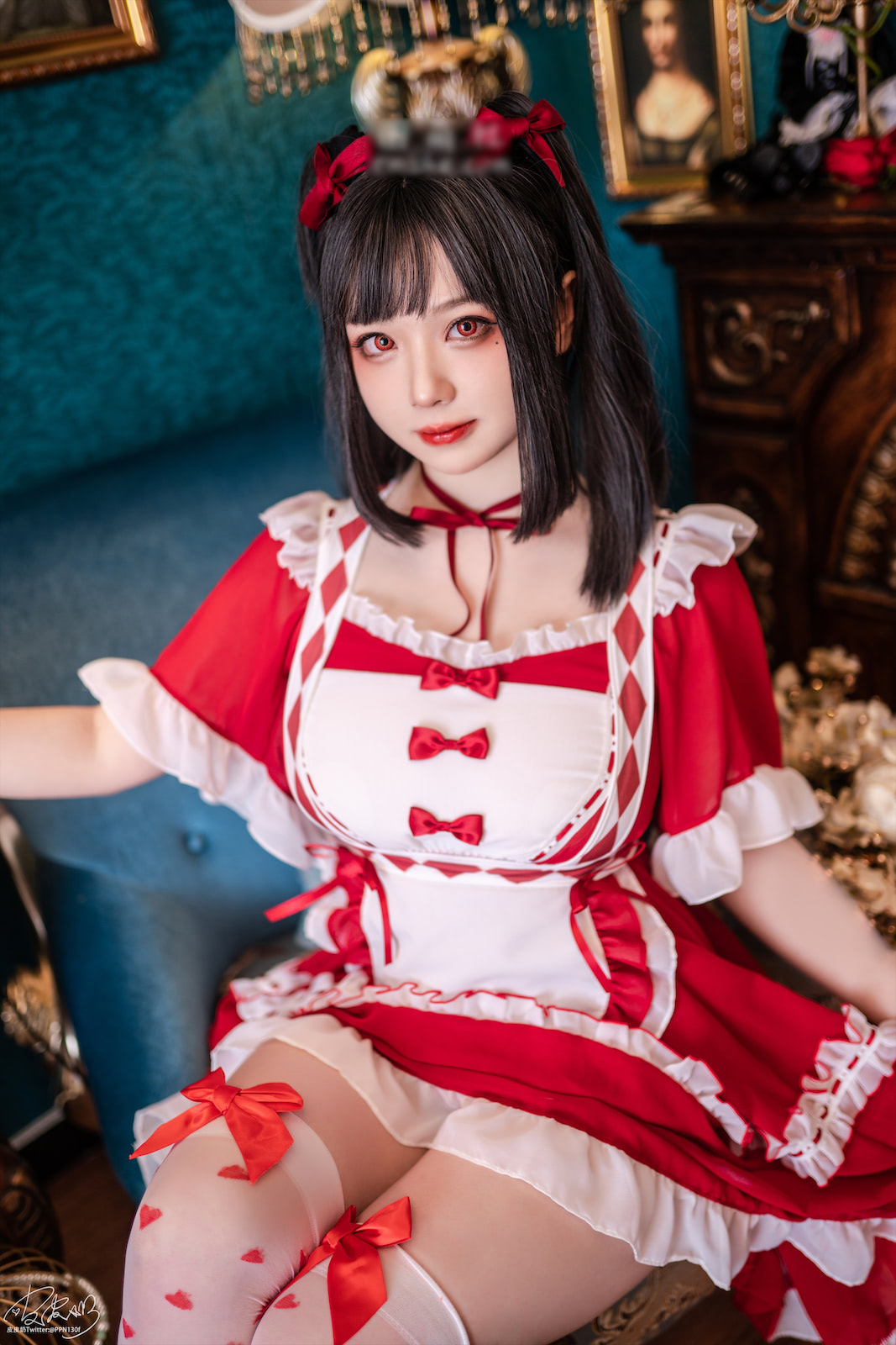 皮皮奶 黑丝网袜女仆写真图片以及视频资源合集