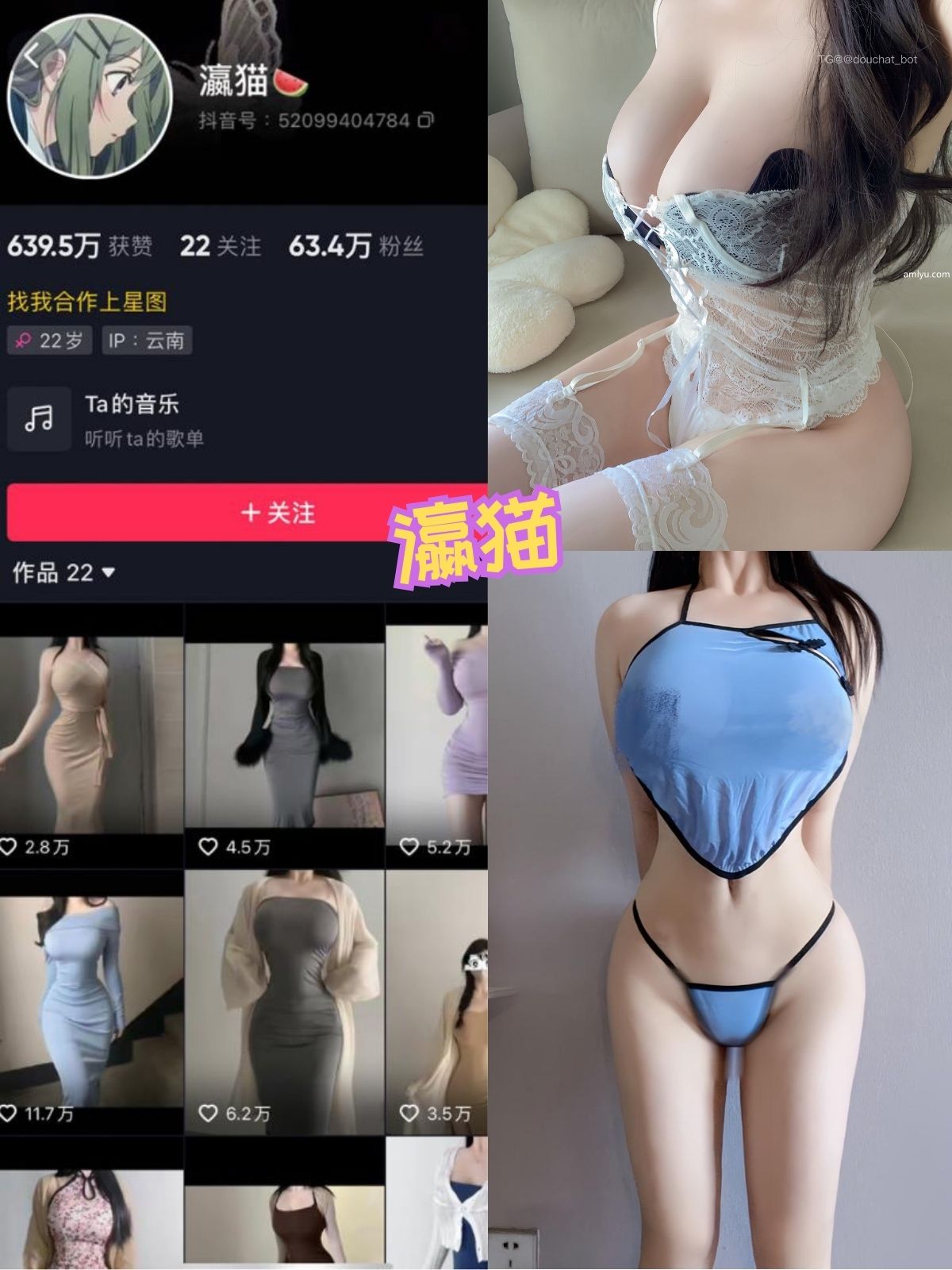 瀛猫 泳装巨乳美女 写真合集以及视频全集下载