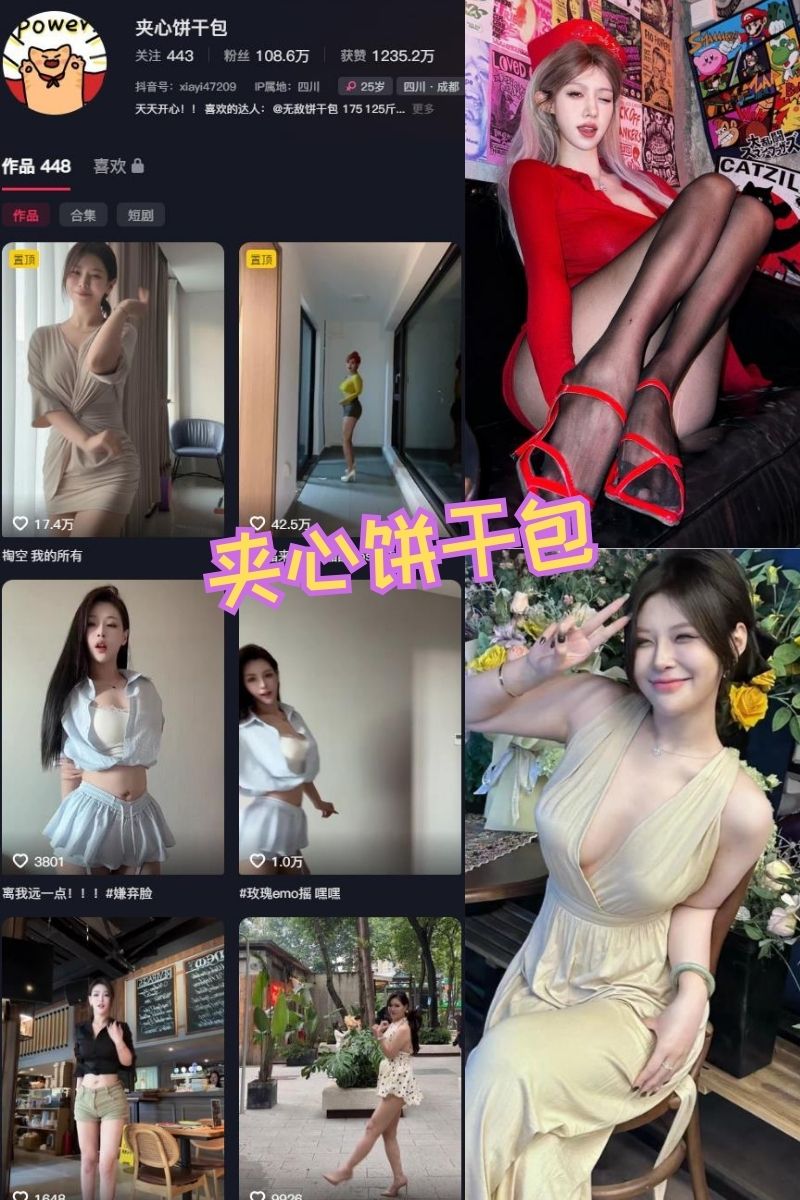 夹心饼干包 性感尤物 铁粉空间写真资源合集下载